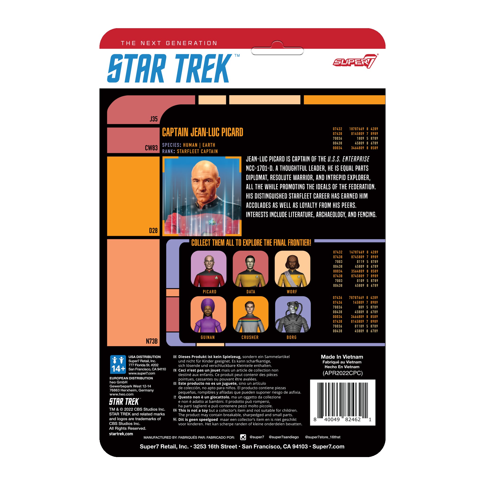Star Trek: The Next Generation ReAction - Captain Picard Transporter (Glitter)