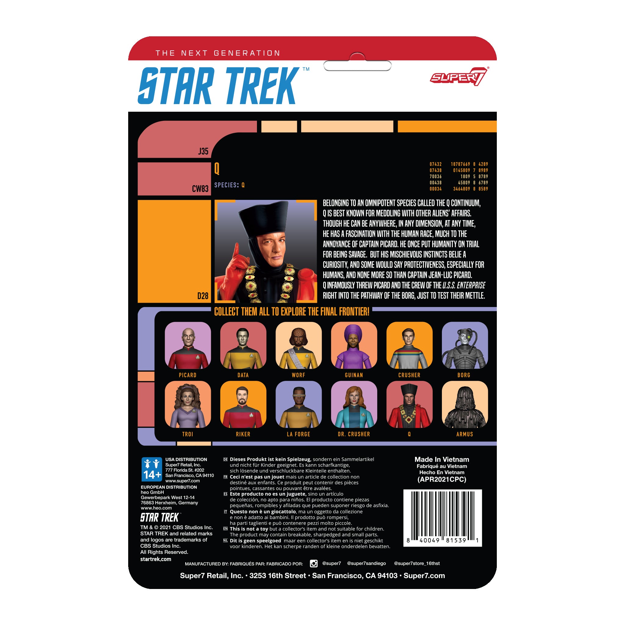 Star Trek: The Next Generation ReAction Figure Wave 2 - Q