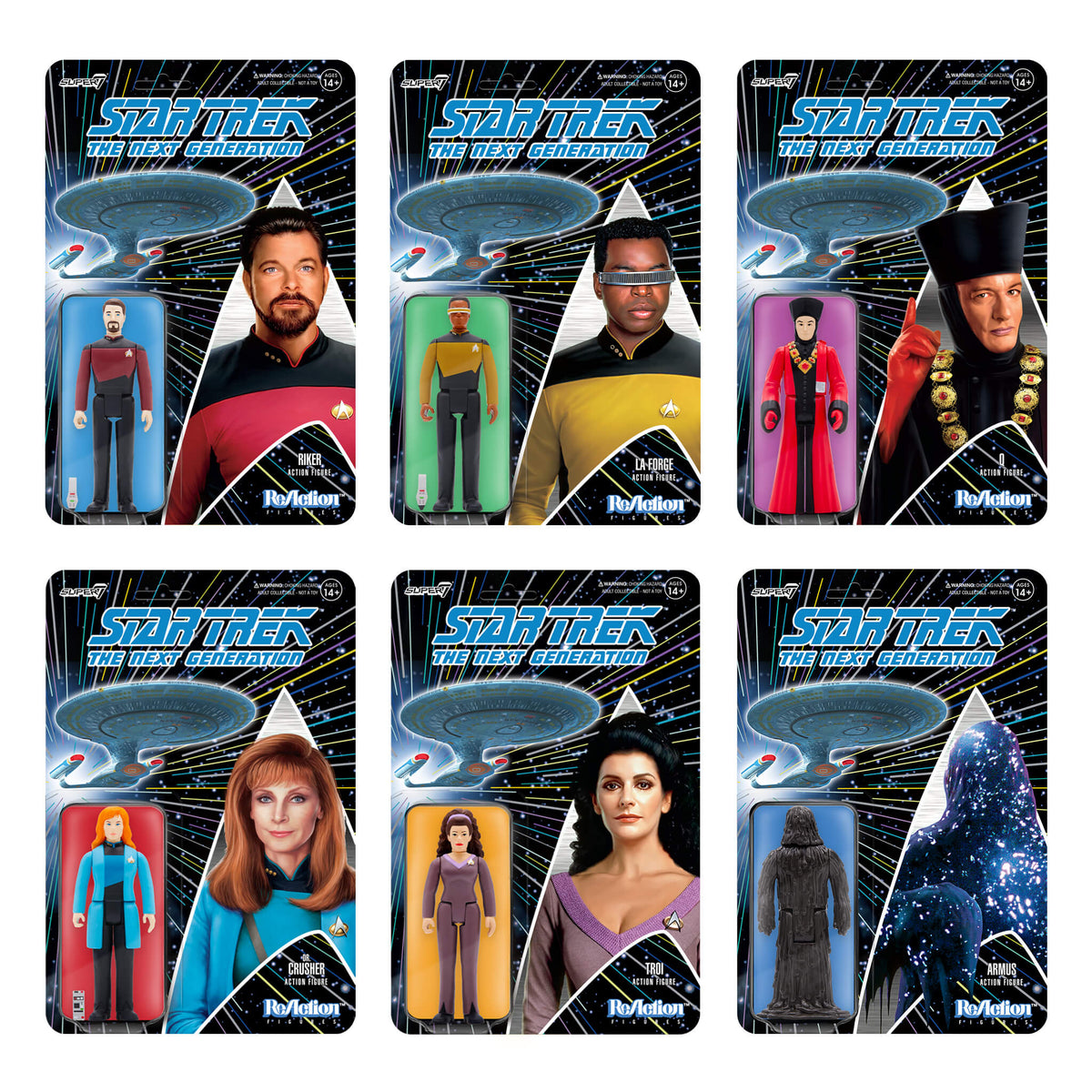 SUPER7 Star Trek: The Next Generation ReAction Figure Wave 1 - Borg, Figura Da Collezione 8,3 Cm
