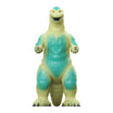 Godzilla 1954 glow figure front view from chest up with open mouth and teal glow on head
