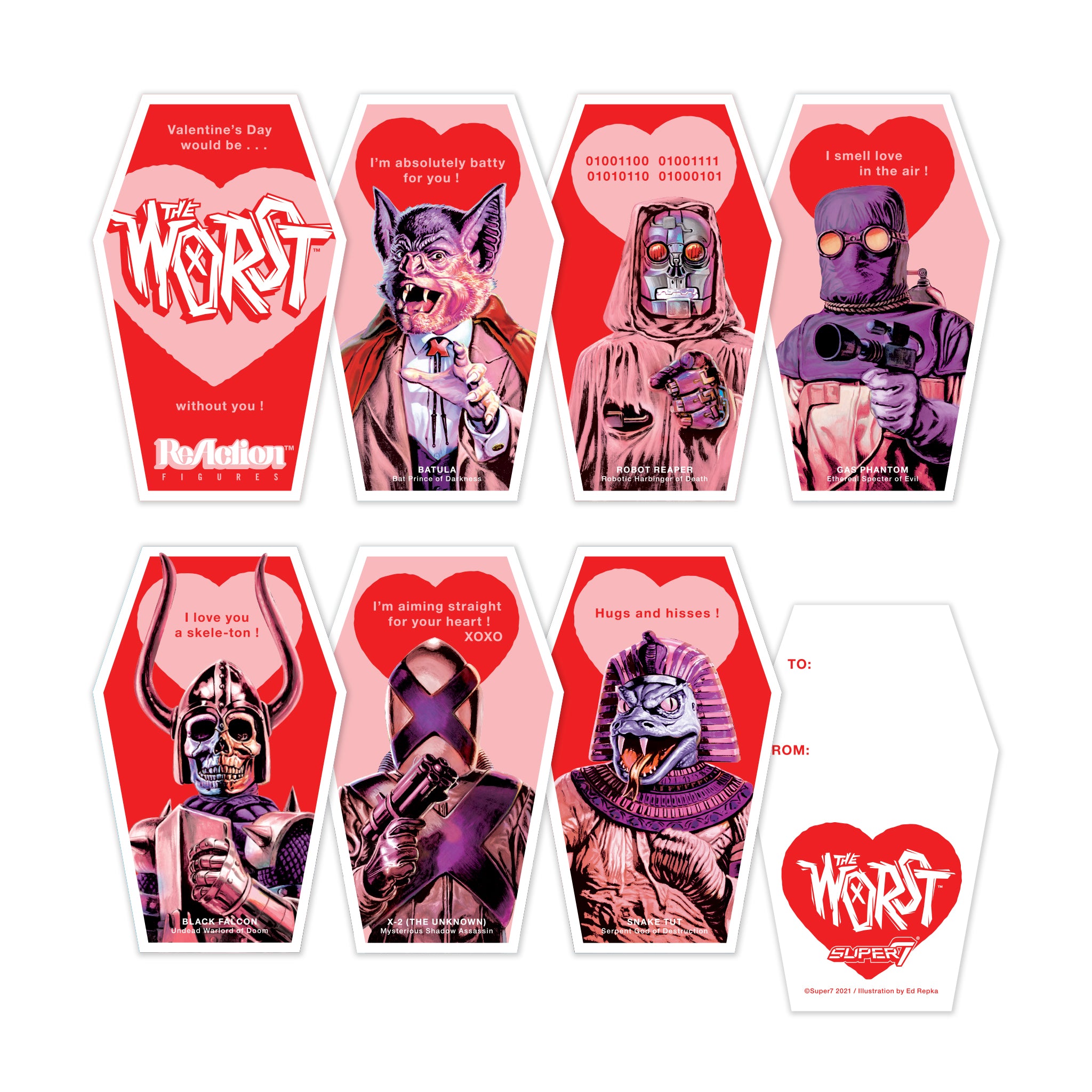 The Worst - Valentine's Day 2021 ReAction Figure 2-Pack - Batula and Robot Reaper