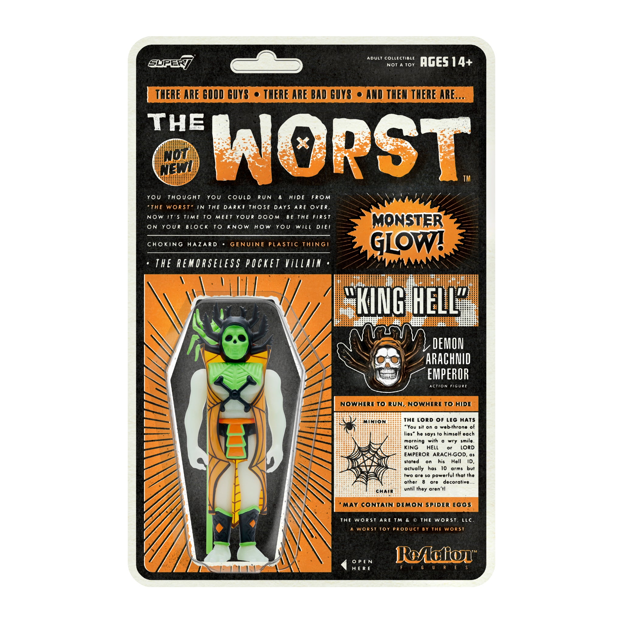 The Worst ReAction Figures Wave 3 -  King Hell (Hell-oween Glow)