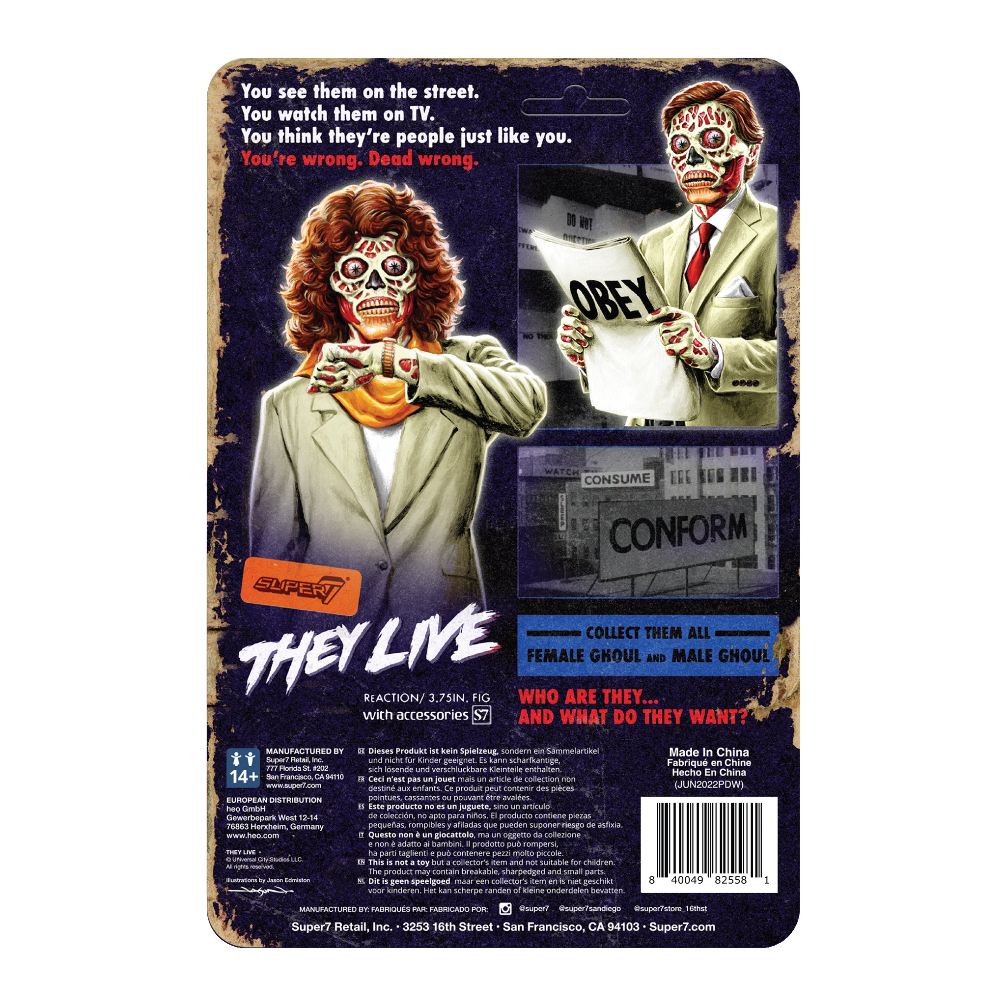 They Live ReAction Wave 2 - Female Ghoul (Glow)
