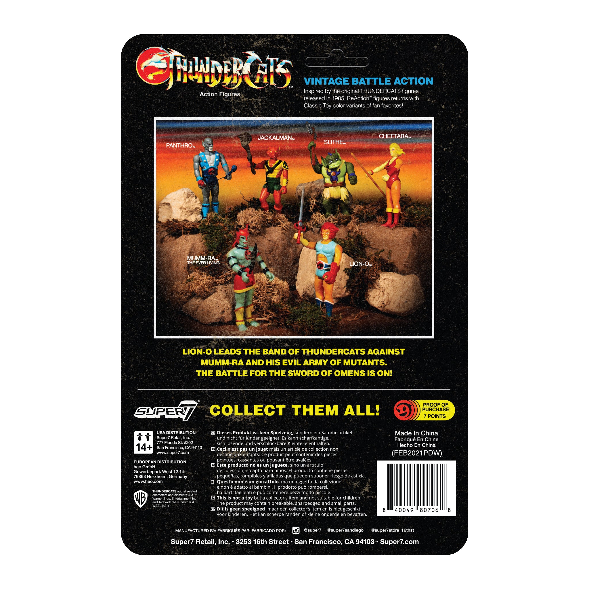 ThunderCats ReAction Figure - Slithe (Toy Variant)