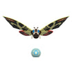 Toho ReAction Mothra figure with wide yellow and black wing pattern