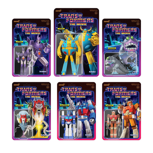 Transformers ReAction Figures Wave 6 Set of 6 Super7