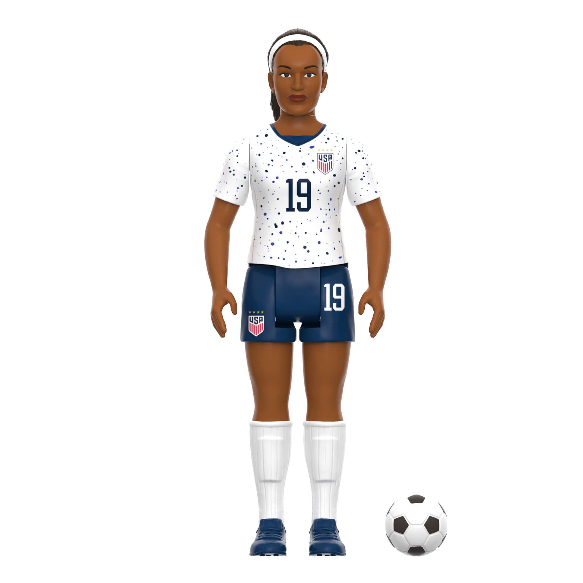 USWNT Soccer ReAction Figures Wave 2 - 2023 World Cup Home Kit Set of 5