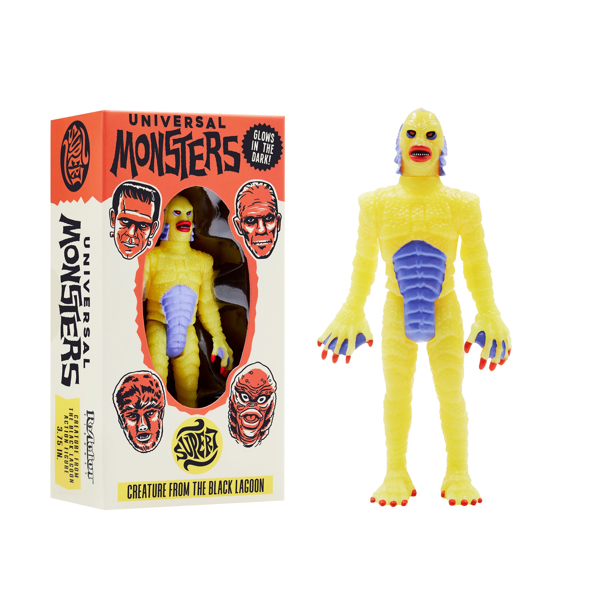 Universal Monsters ReAction Figure - Creature from the Black Lagoon (Glow-In-The-Dark Costume Colors)