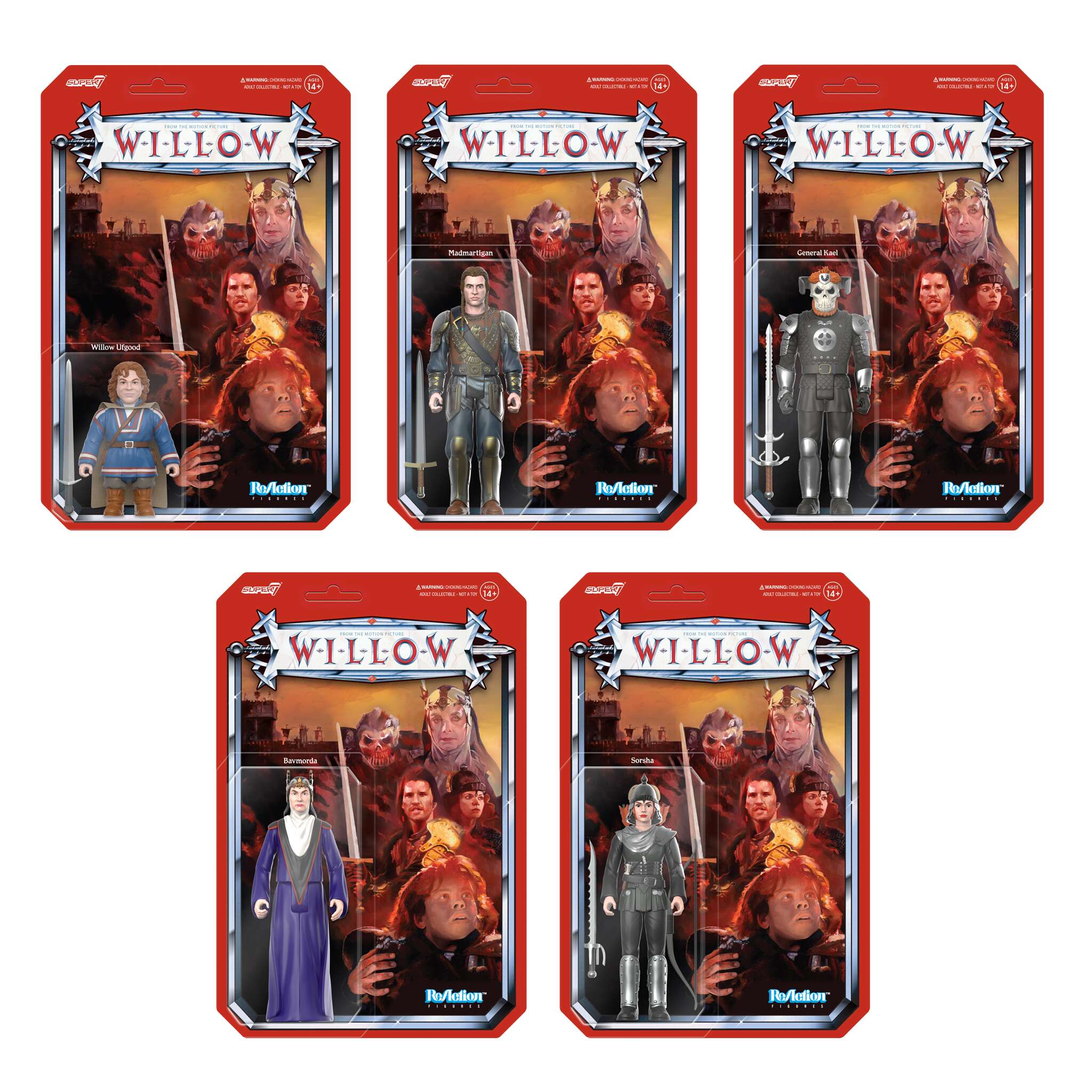Willow ReAction Figures Wave 2 - Set of 5