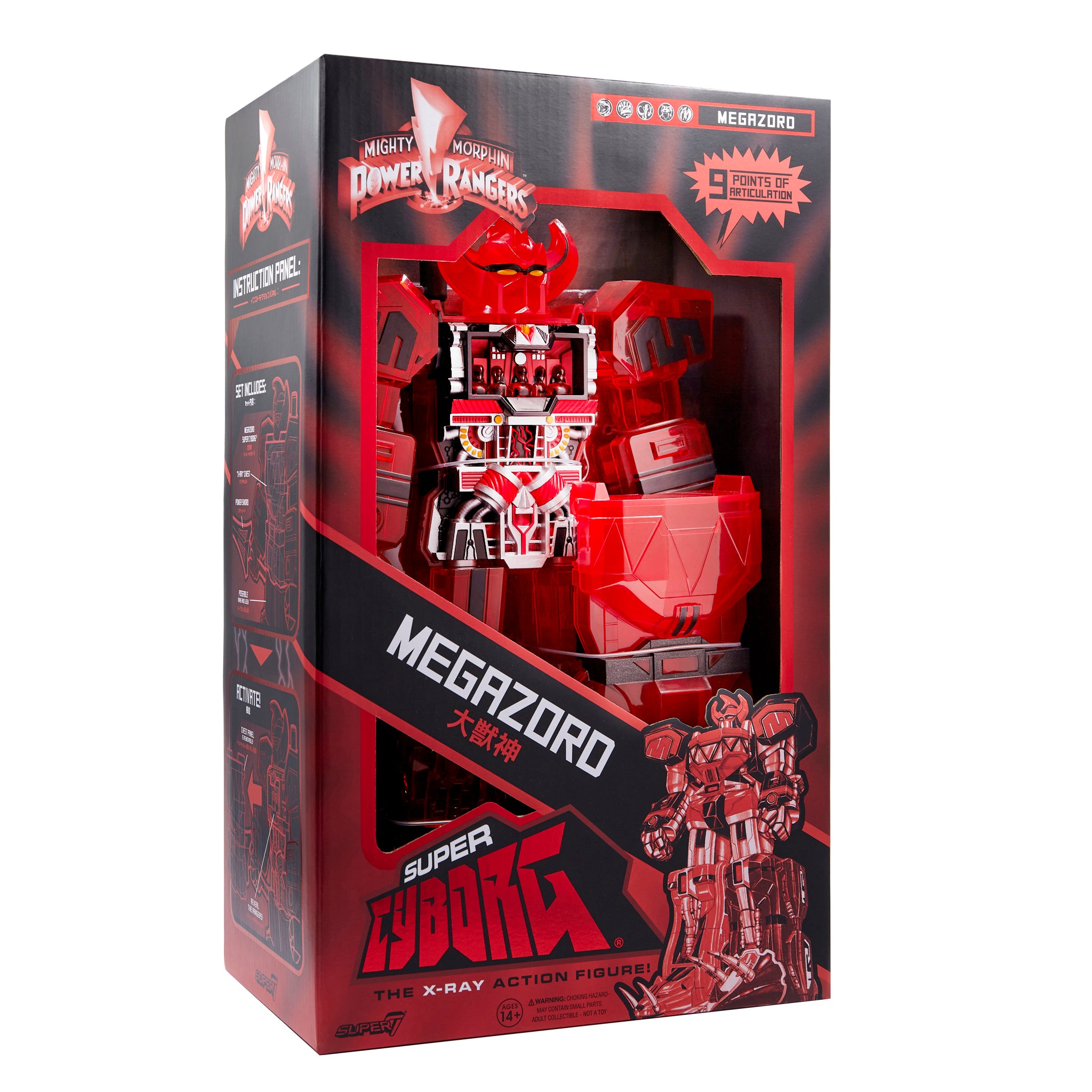 Mighty Morphin Power Rangers Super Cyborg - Megazord (Red Clear)
