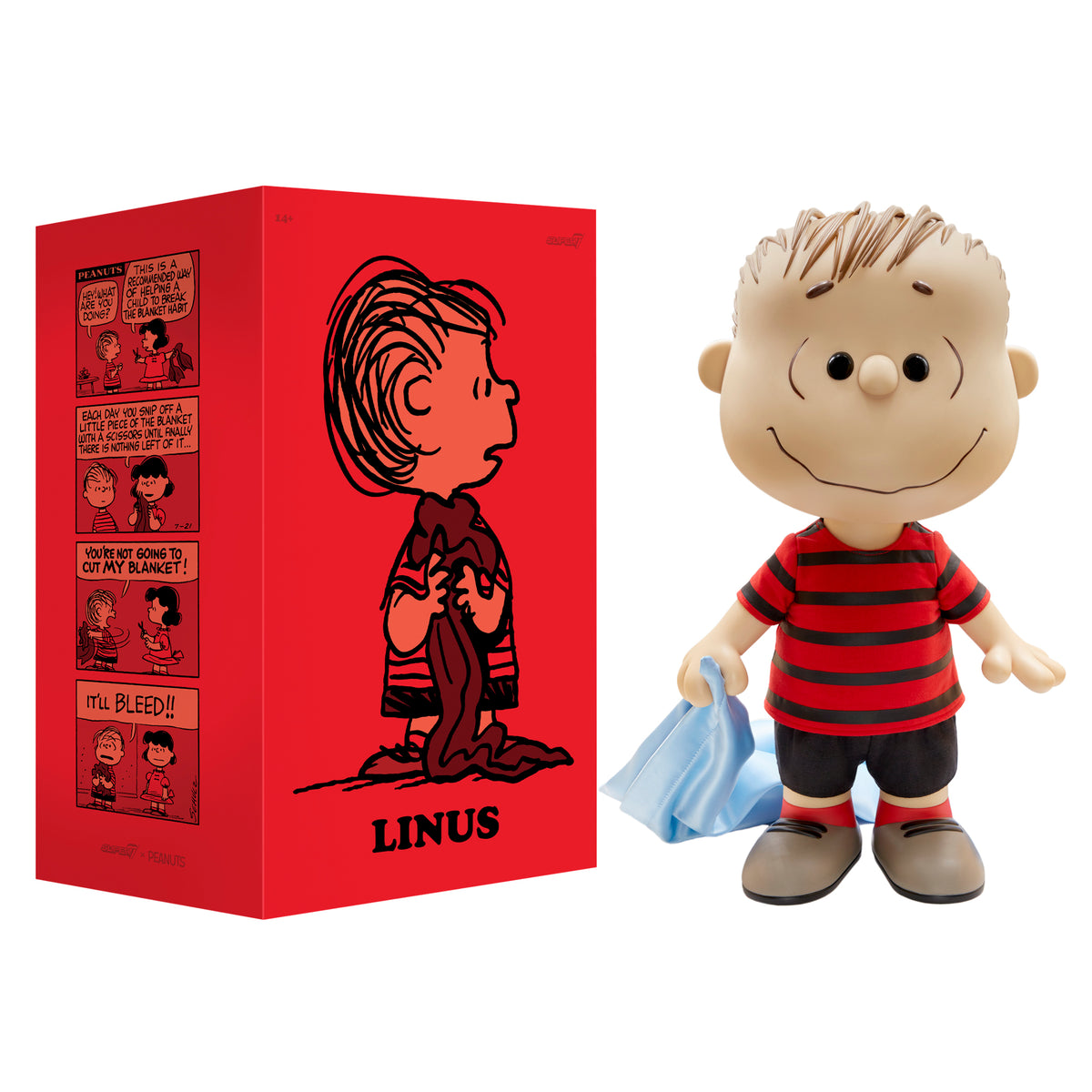 Super7, Action figure SuperSize di Franklin dei Peanuts (versione con Super7, Action figure SuperSize di Franklin dei Peanuts (versione con