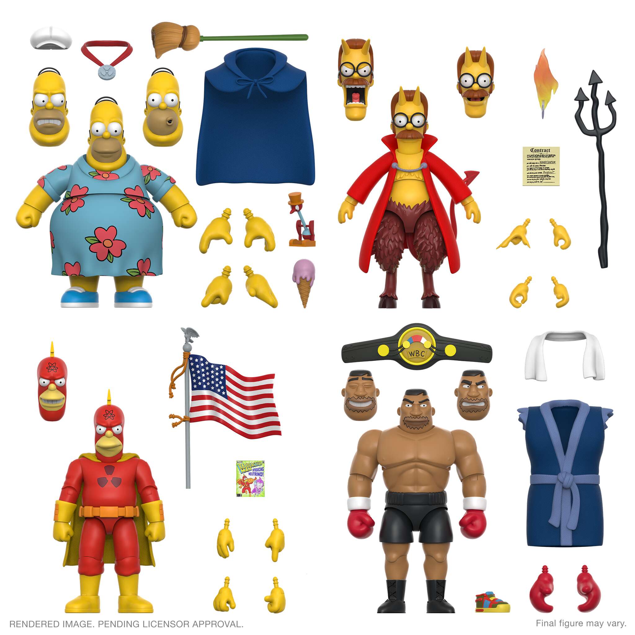 The Simpsons ULTIMATES! Wave 4 - Set of 4