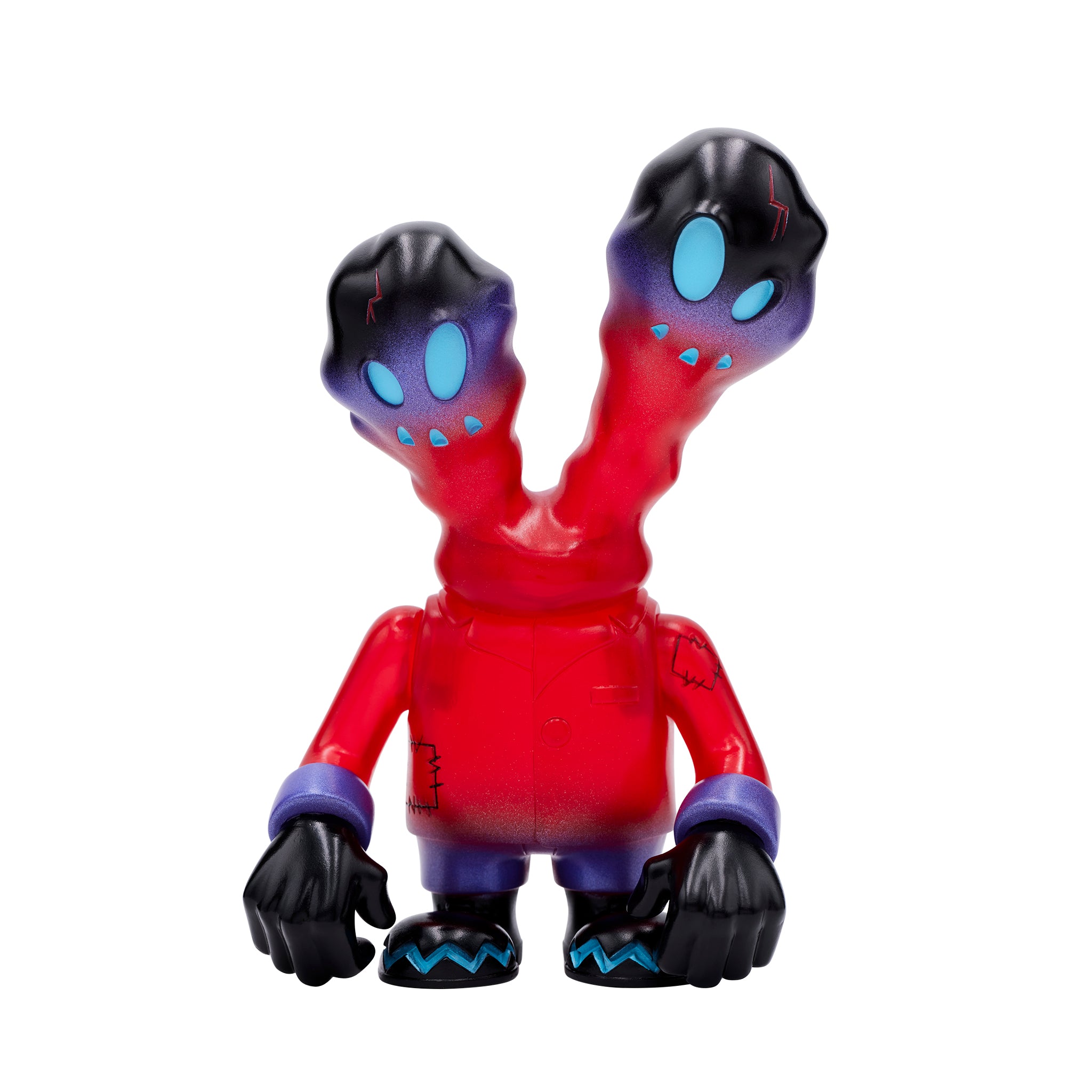 Super7 Japanese Vinyl - Bruised Brawler FrankenFighter (Clear Red)