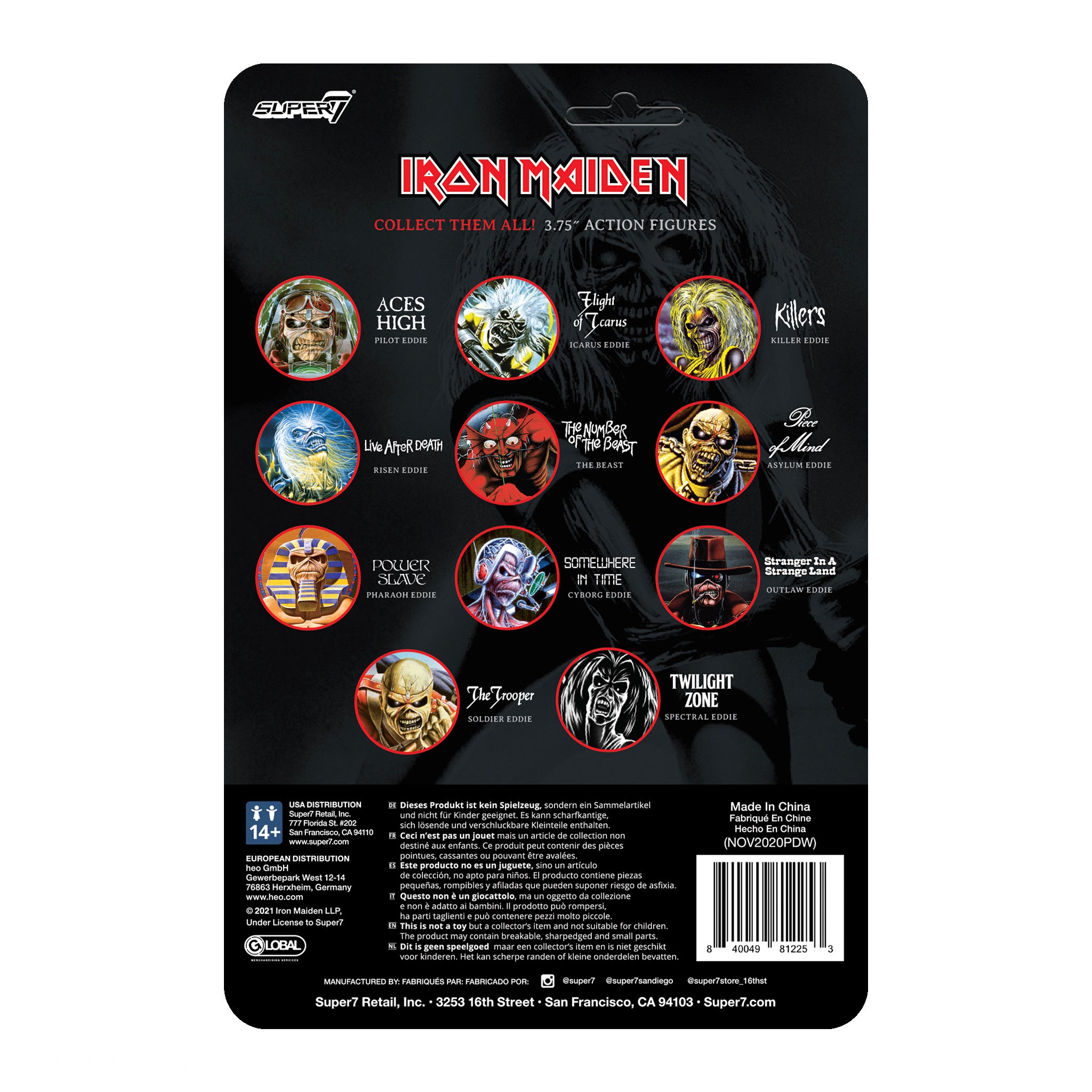 Iron Maiden ReAction Figure - Maiden Japan