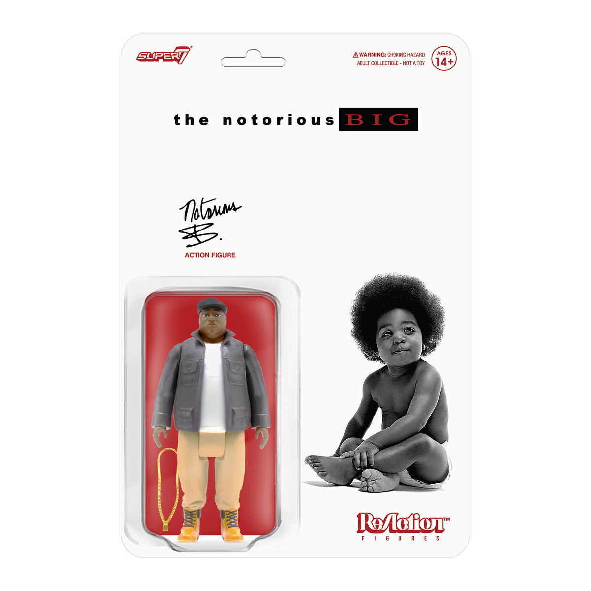 Notorious BIG Reaction Biggie in Suit Figure 10cm Notorious BIG Reaction Biggie in Suit Figure 10cm